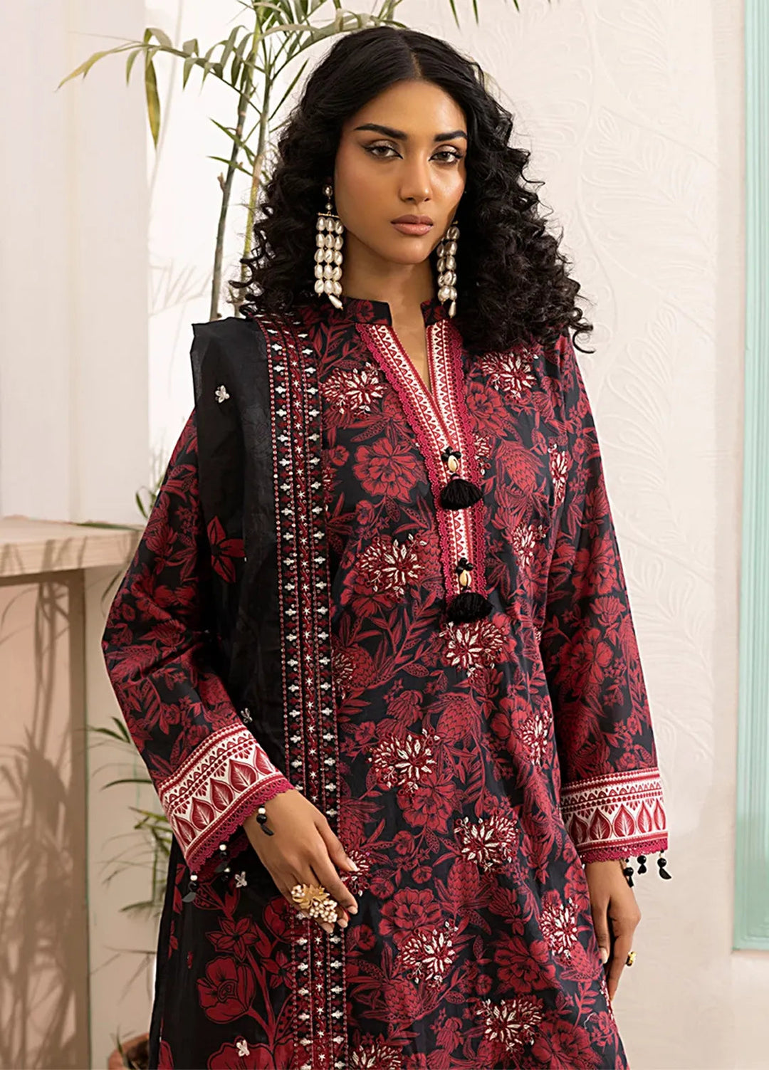 Salitex Embroidered Lawn Suits Unstitched 3 Piece SSW6U3P032UT - Summer Collection