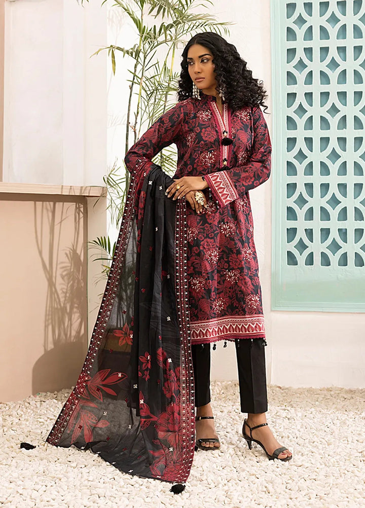 Salitex Embroidered Lawn Suits Unstitched 3 Piece SSW6U3P032UT - Summer Collection