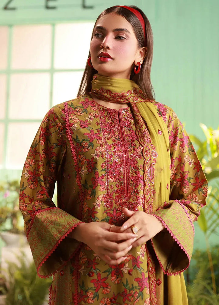 Salitex Embroidered Lawn Suits Unstitched 3 Piece SUNS24AIZ003UT - Festive Collection