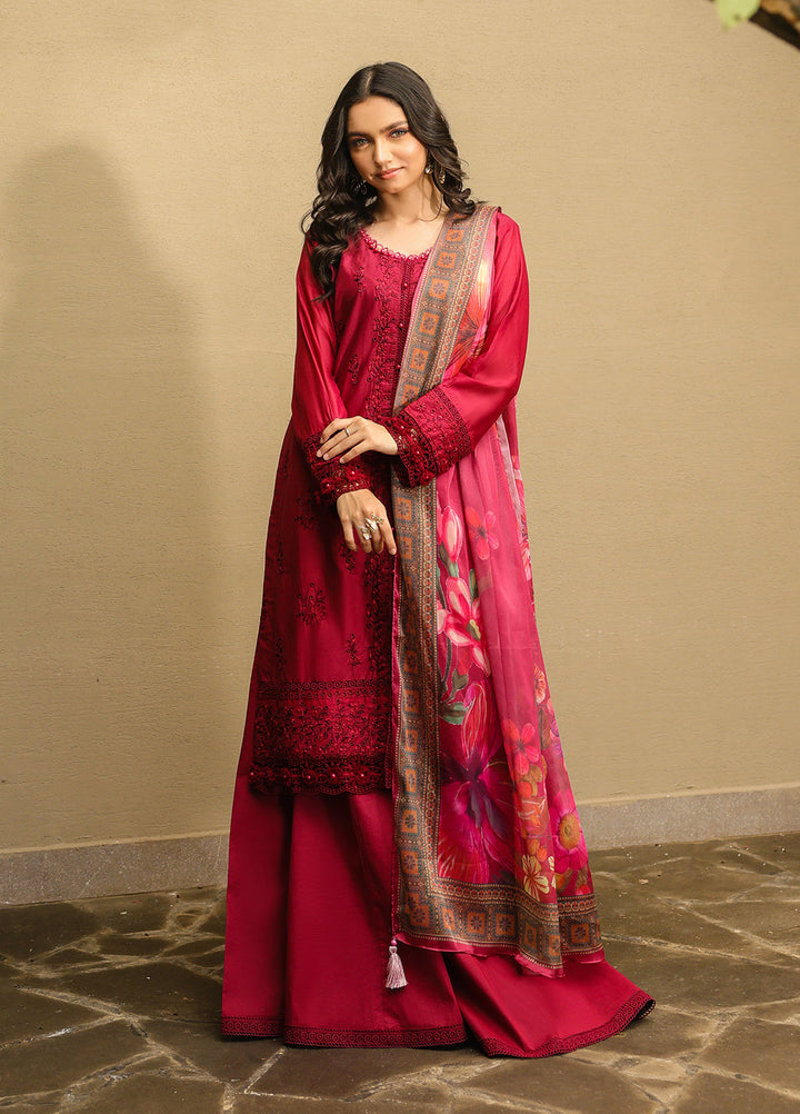 Salitex Embroidered Lawn Suits Unstitched 3 Piece SUNS7ALM055UT - Summer Collection