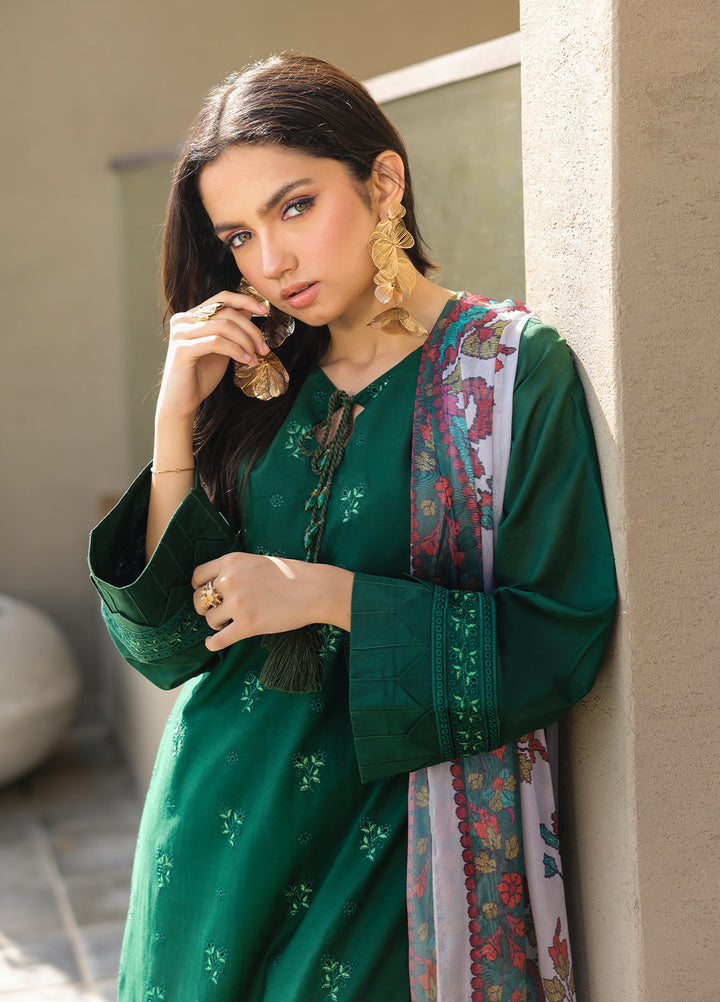 Salitex Embroidered Lawn Suits Unstitched 3 Piece SUNS7ALM057UT - Summer Collection