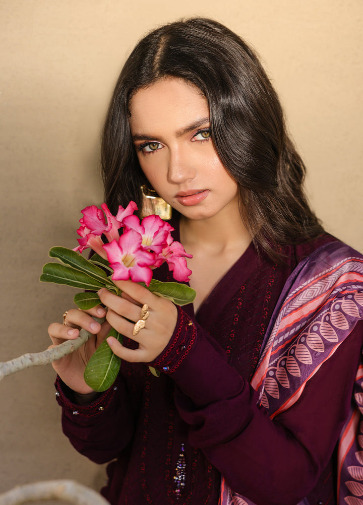 Salitex Embroidered Lawn Suits Unstitched 3 Piece SUNS7ALM064UT - Summer Collection