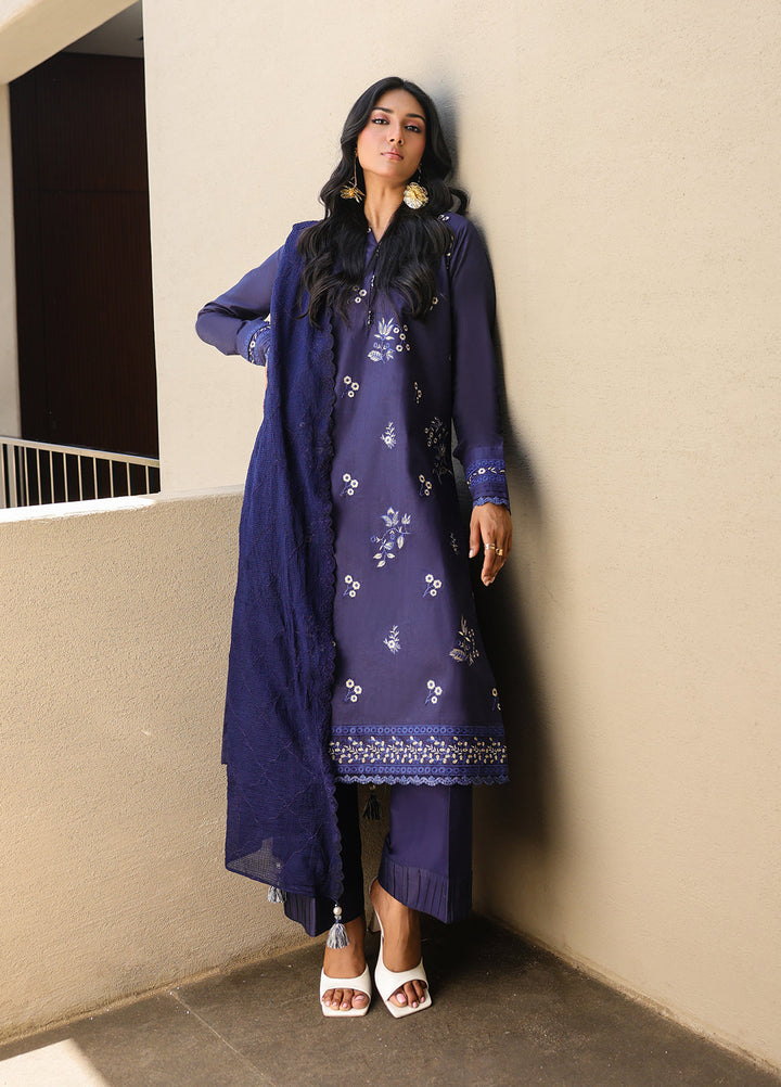 Salitex Embroidered Lawn Suits Unstitched 3 Piece SUNS7ALM068UT - Summer Collection