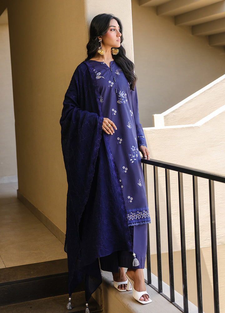 Salitex Embroidered Lawn Suits Unstitched 3 Piece SUNS7ALM068UT - Summer Collection