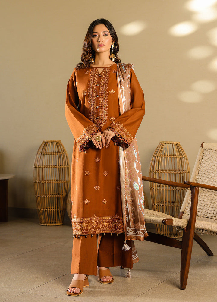 Salitex Embroidered Lawn Suits Unstitched 3 Piece SUNS7ALM071UT - Summer Collection