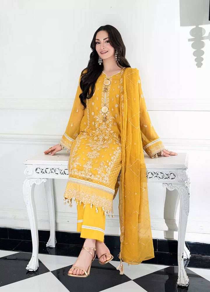Salitex Embroidered Lawn Suits Unstitched 3 Piece SUNS7CH053UT - Summer Collection