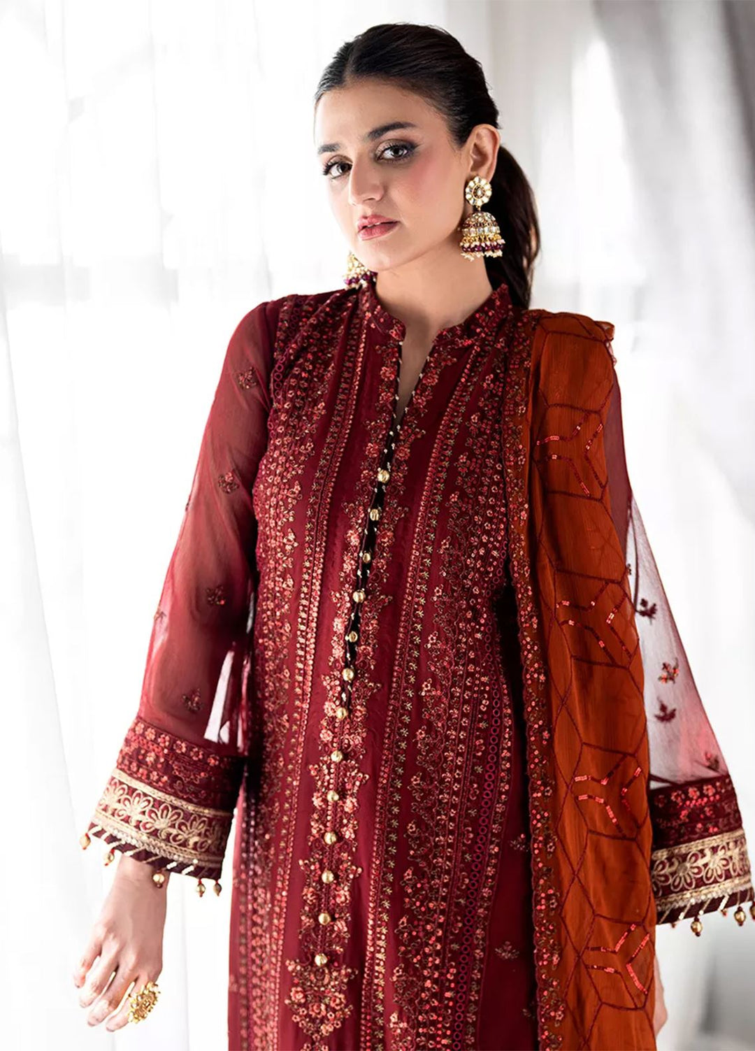 Salitex Embroidered Lawn Suits Unstitched 3 Piece SUNS7CH066UT - Summer Collection