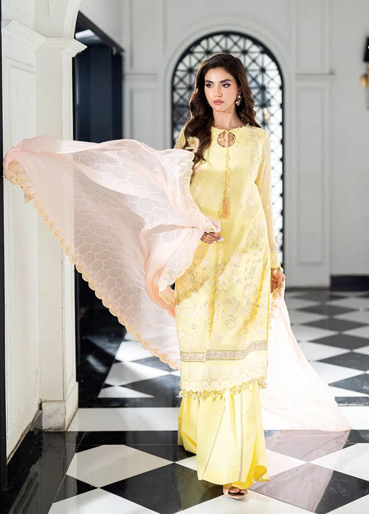 Salitex Embroidered Lawn Suits Unstitched 3 Piece SUNS7CH067UT - Summer Collection
