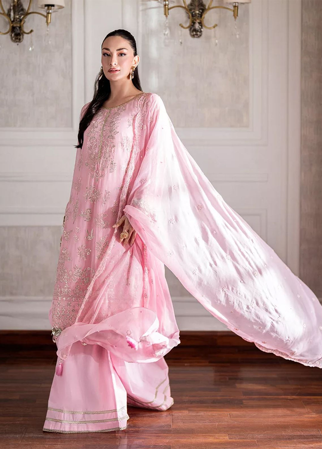Salitex Embroidered Lawn Suits Unstitched 3 Piece SUNS7CH068UT - Summer Collection