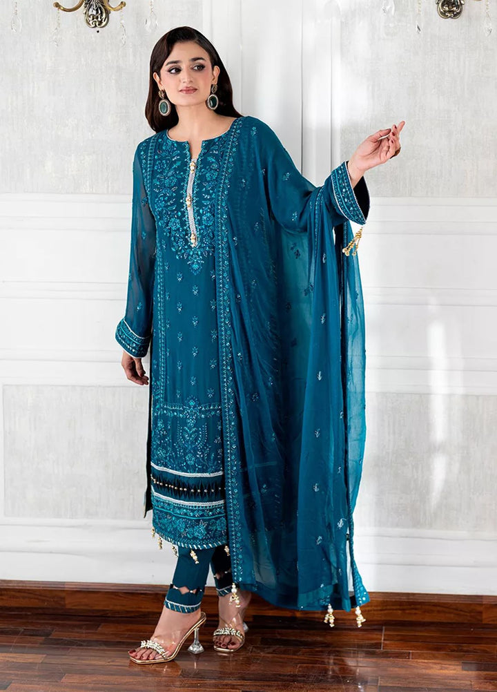 Salitex Embroidered Lawn Suits Unstitched 3 Piece SUNS7CH070UT - Summer Collection