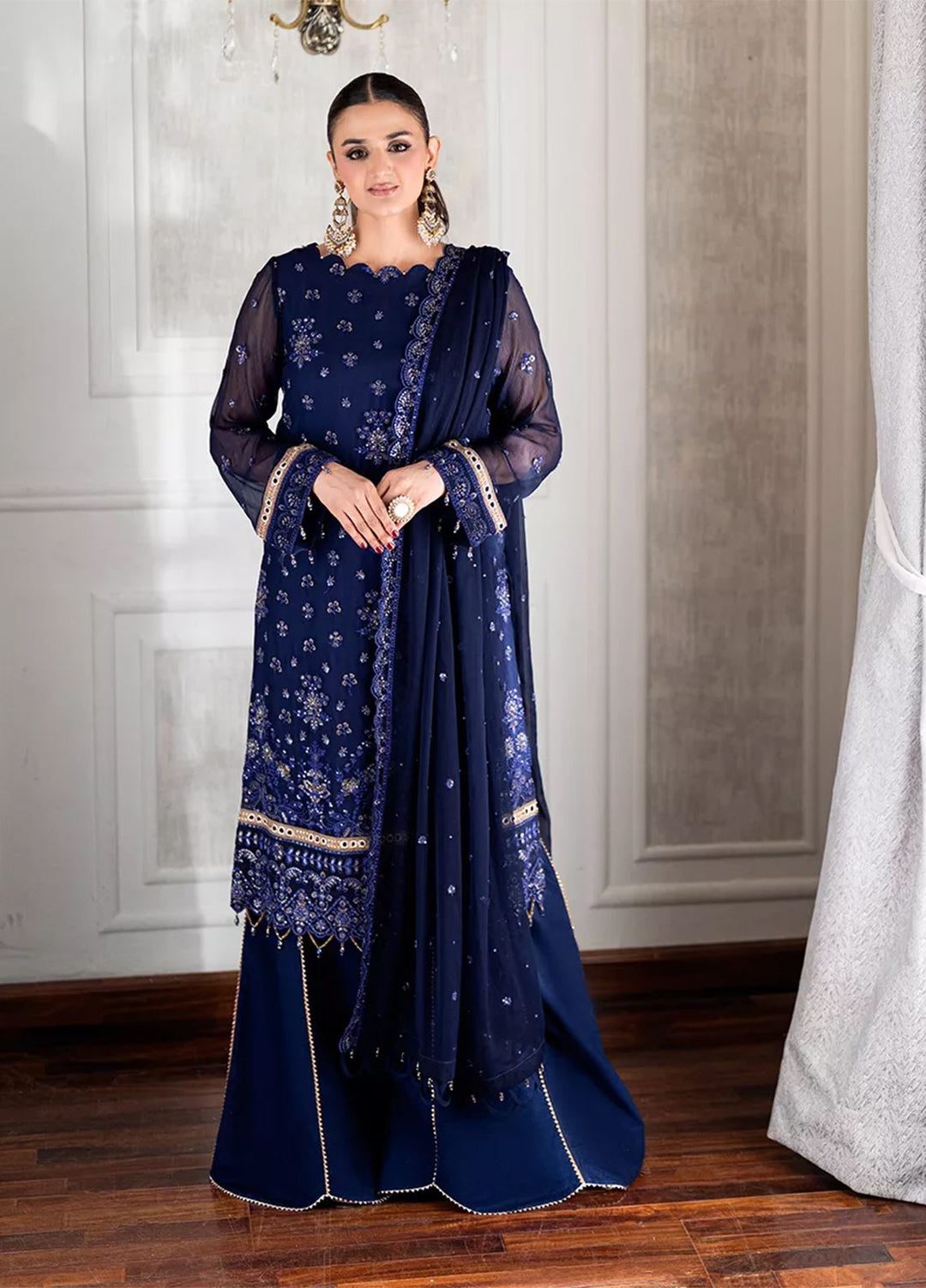 Salitex Embroidered Lawn Suits Unstitched 3 Piece SUNS7CH071UT - Summer Collection
