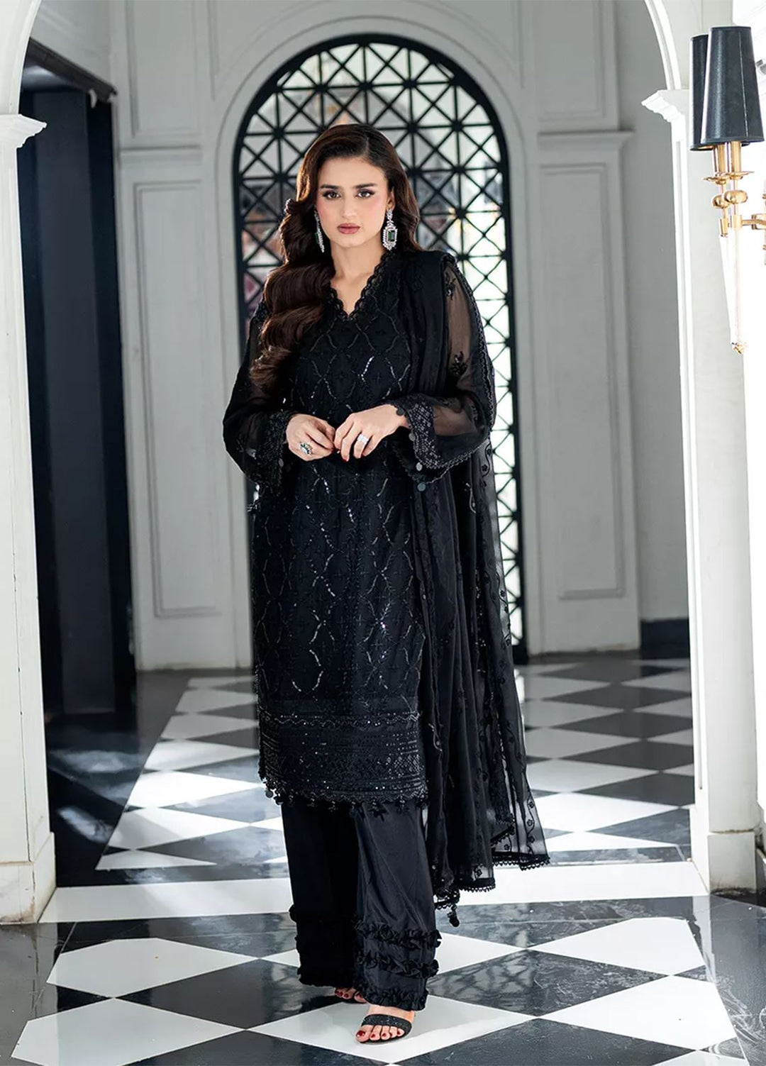 Salitex Embroidered Lawn Suits Unstitched 3 Piece SUNS7CH072UT - Summer Collection