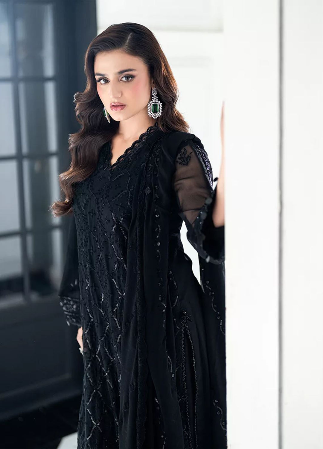 Salitex Embroidered Lawn Suits Unstitched 3 Piece SUNS7CH072UT - Summer Collection