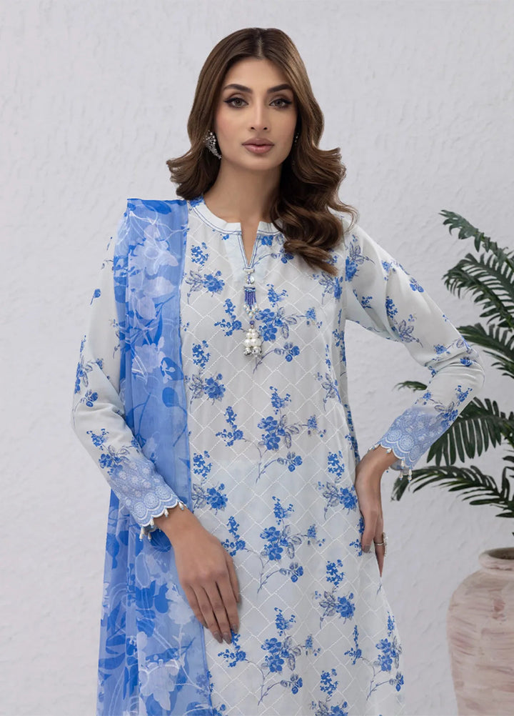Salitex Embroidered Lawn Suits Unstitched 3 Piece SUNS7PCK001UT - Summer Collection