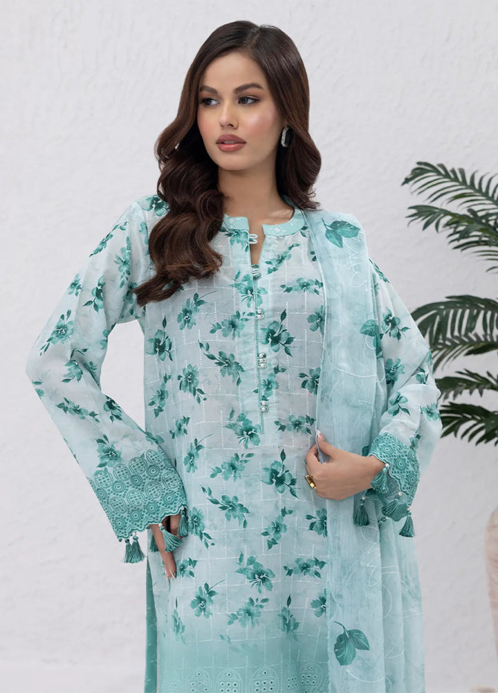 Salitex Embroidered Lawn Suits Unstitched 3 Piece SUNS7PCK003UT - Summer Collection