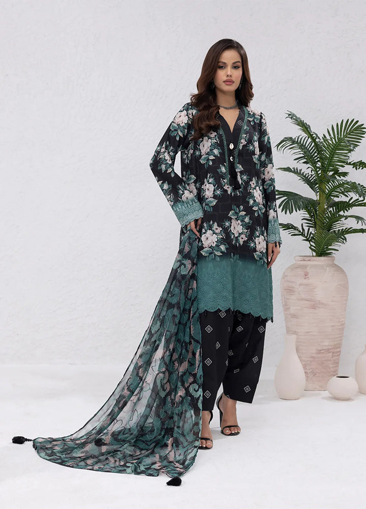 Salitex Embroidered Lawn Suits Unstitched 3 Piece SUNS7PCK004UT - Summer Collection