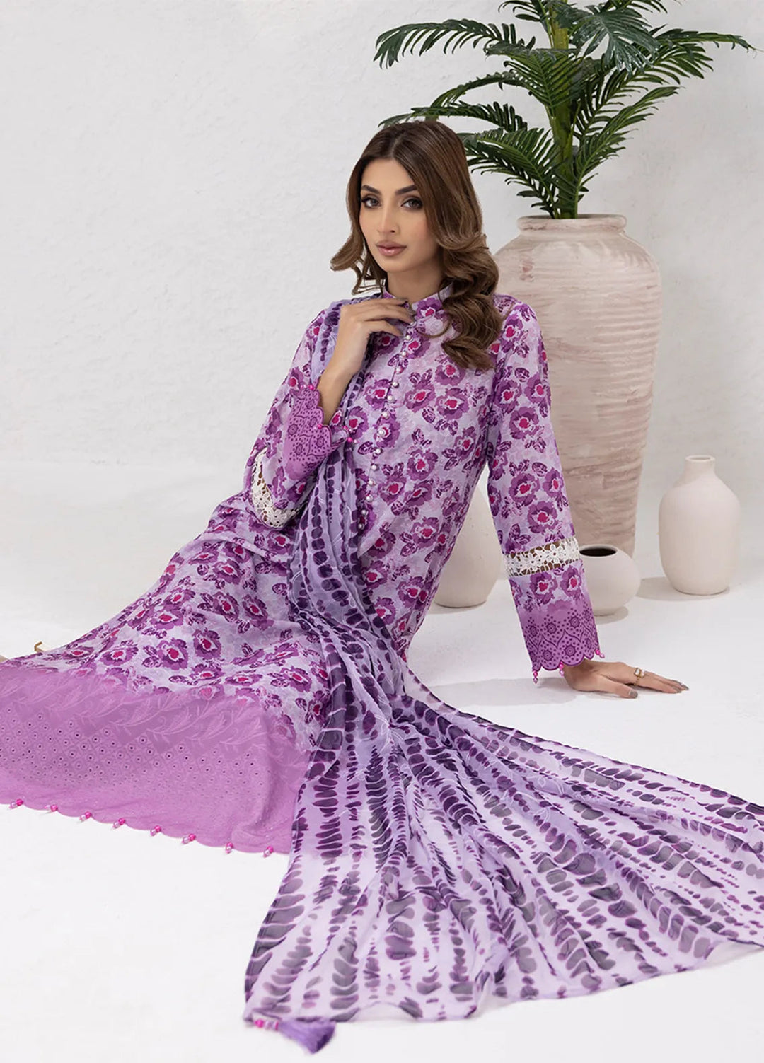 Salitex Embroidered Lawn Suits Unstitched 3 Piece SUNS7PCK005UT - Summer Collection