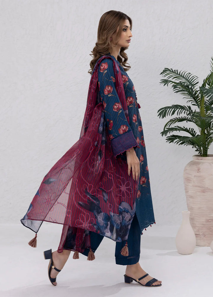 Salitex Embroidered Lawn Suits Unstitched 3 Piece SUNS7PCK006UT - Summer Collection