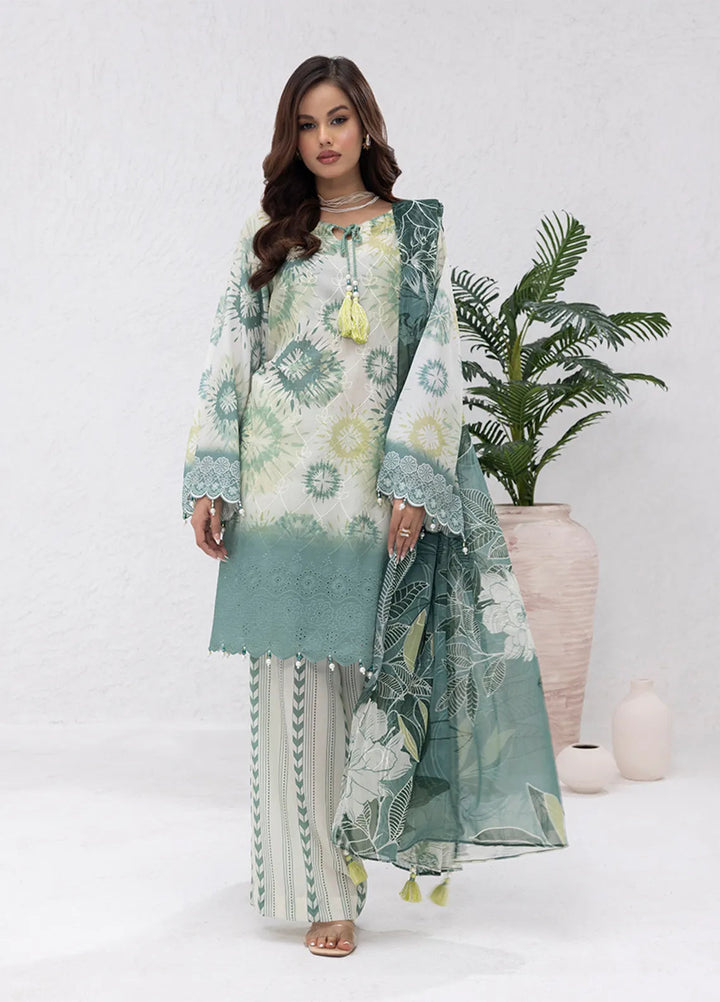 Salitex Embroidered Lawn Suits Unstitched 3 Piece SUNS7PCK010UT - Summer Collection
