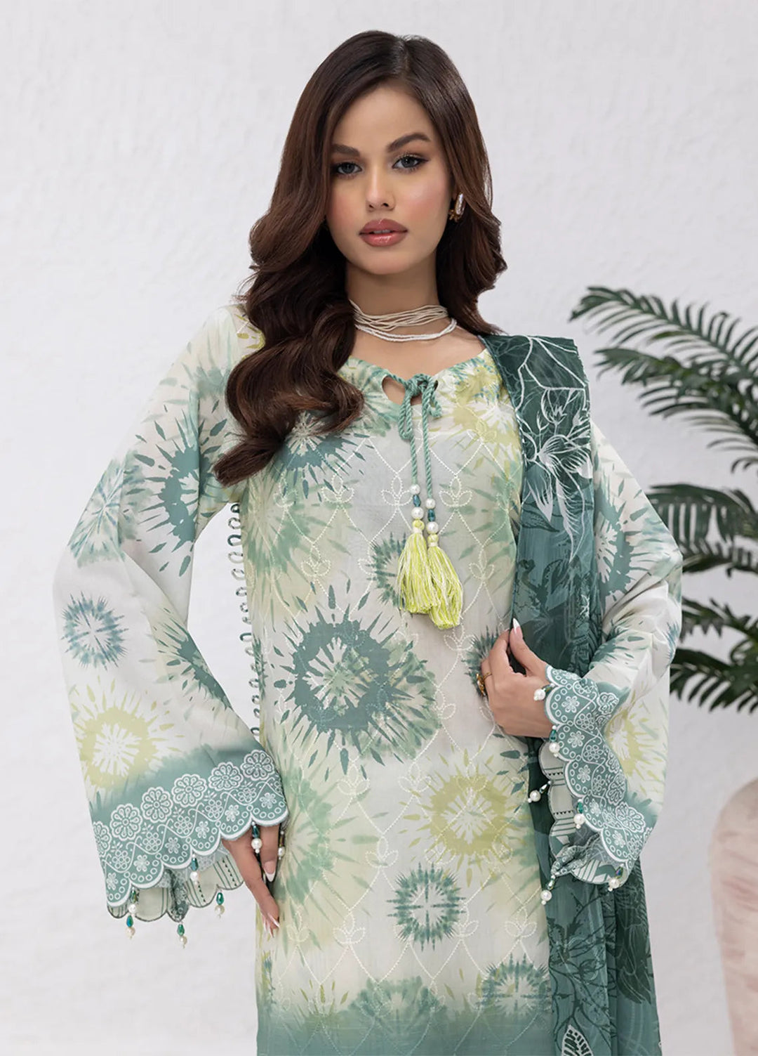 Salitex Embroidered Lawn Suits Unstitched 3 Piece SUNS7PCK010UT - Summer Collection