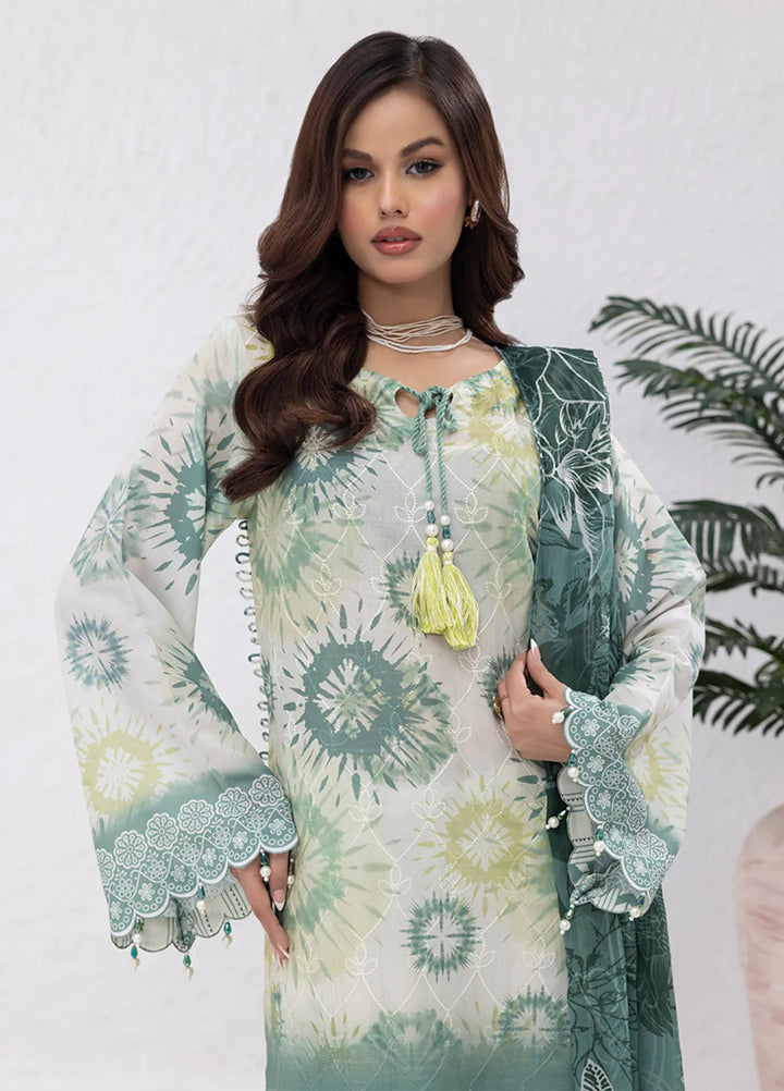 Salitex Embroidered Lawn Suits Unstitched 3 Piece SUNS7PCK010UT - Summer Collection