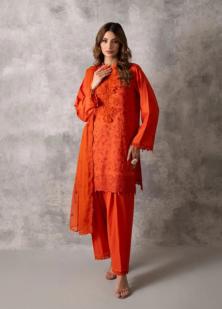 Salitex Embroidered Lawn Suits Unstitched 3 Piece SUNW6MI014UT - Summer Collection