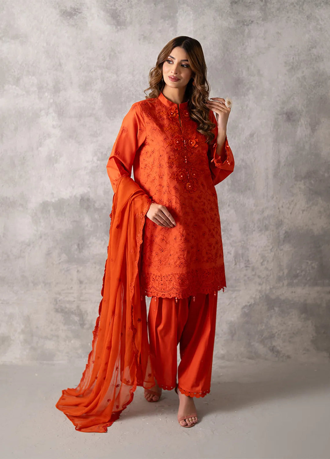 Salitex Embroidered Lawn Suits Unstitched 3 Piece SUNW6MI014UT - Summer Collection