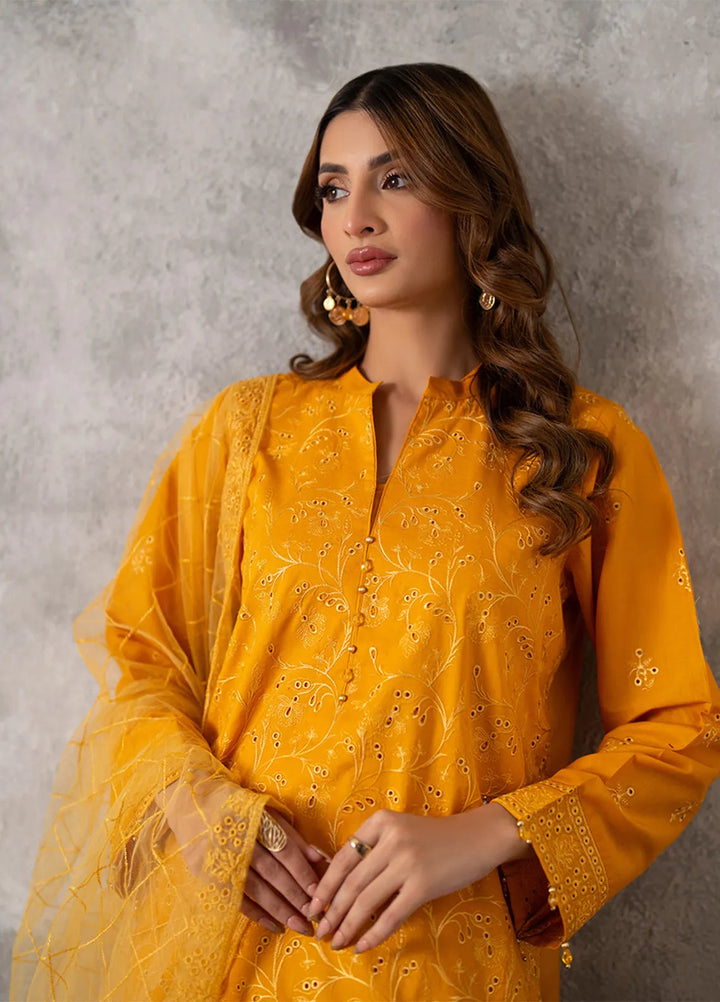 Salitex Embroidered Lawn Suits Unstitched 3 Piece SUNW6MI015UT - Summer Collection