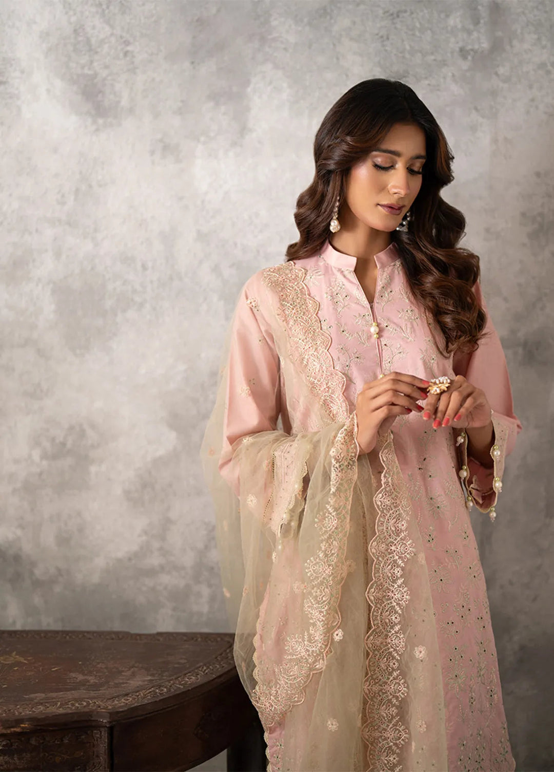 Salitex Embroidered Lawn Suits Unstitched 3 Piece SUNW6MI017UT - Summer Collection