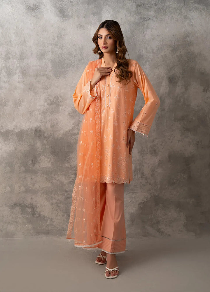 Salitex Embroidered Lawn Suits Unstitched 3 Piece SUNW6MI019UT - Summer Collection