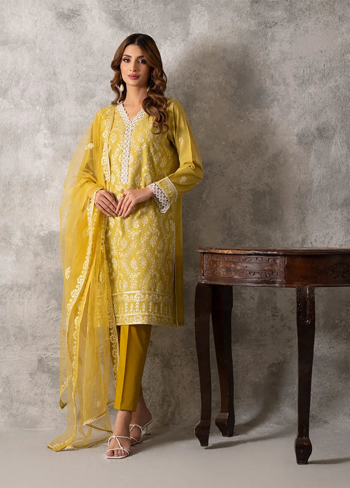 Salitex Embroidered Lawn Suits Unstitched 3 Piece SUNW6MI022UT - Summer Collection