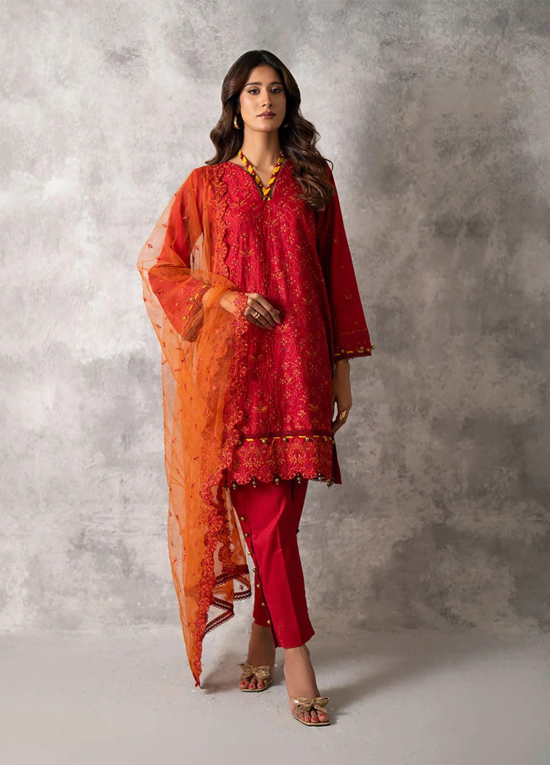 Salitex Embroidered Lawn Suits Unstitched 3 Piece SUNW6MI023UT - Summer Collection