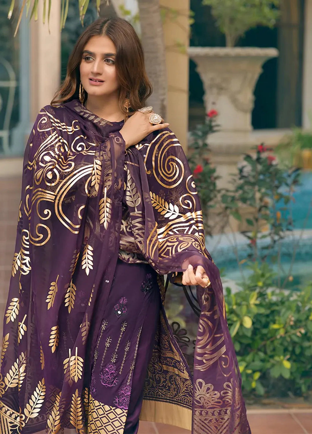 Salitex Embroidered Lawn Suits Unstitched 3 Piece WK-00674BUT - Festive Collection