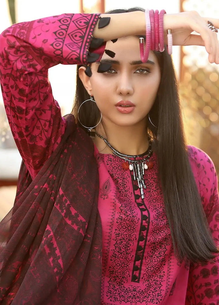 Salitex Embroidered Lawn Suits Unstitched 3 Piece WK-00701AUT - Festive Collection