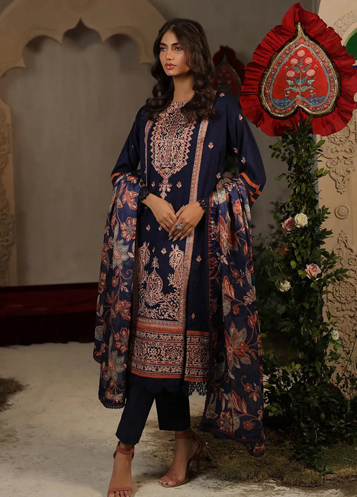 Salitex Embroidered Lawn Suits Unstitched 3 Piece WUS3BS24MI017UT - Festive Collection
