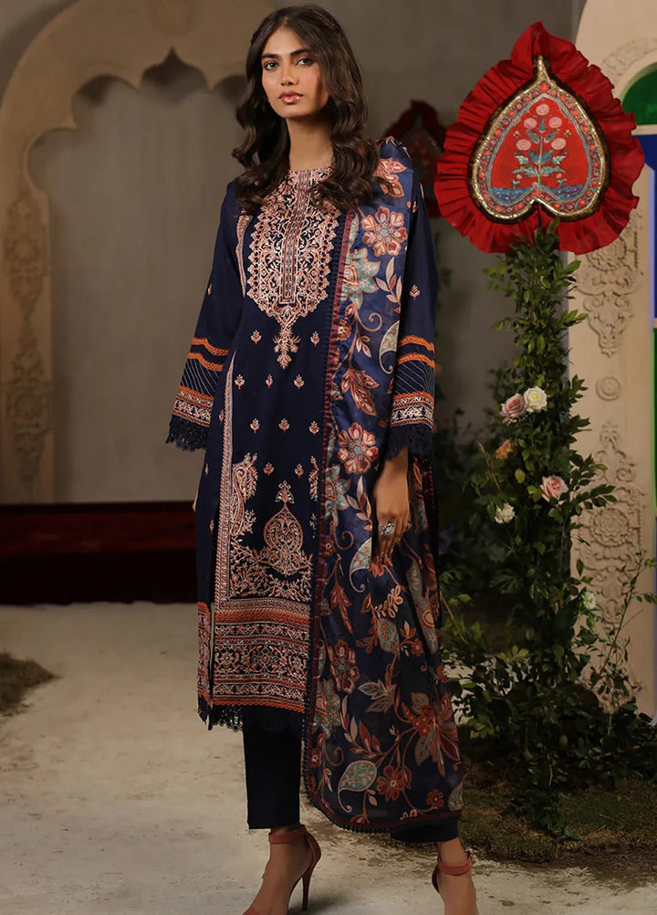 Salitex Embroidered Lawn Suits Unstitched 3 Piece WUS3BS24MI017UT - Festive Collection