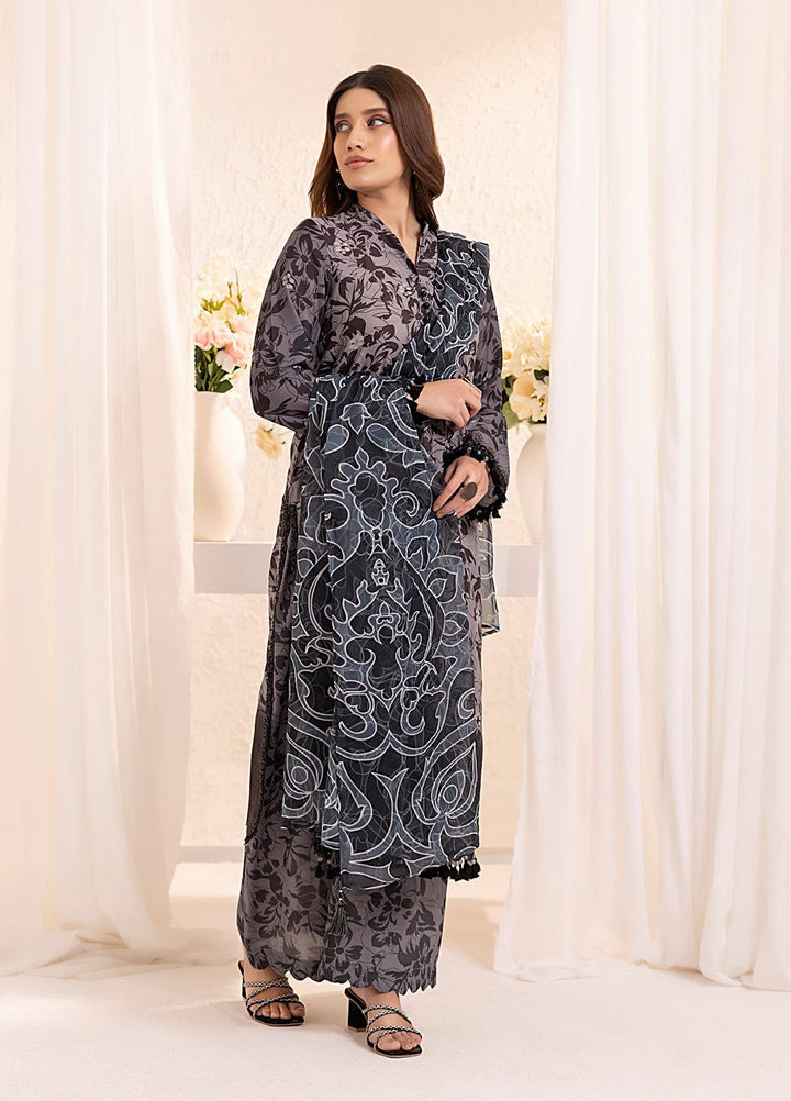 Salitex Embroidered Silk Lawn Suits Unstitched 3 Piece SUNS7PCK011UT - Summer Collection