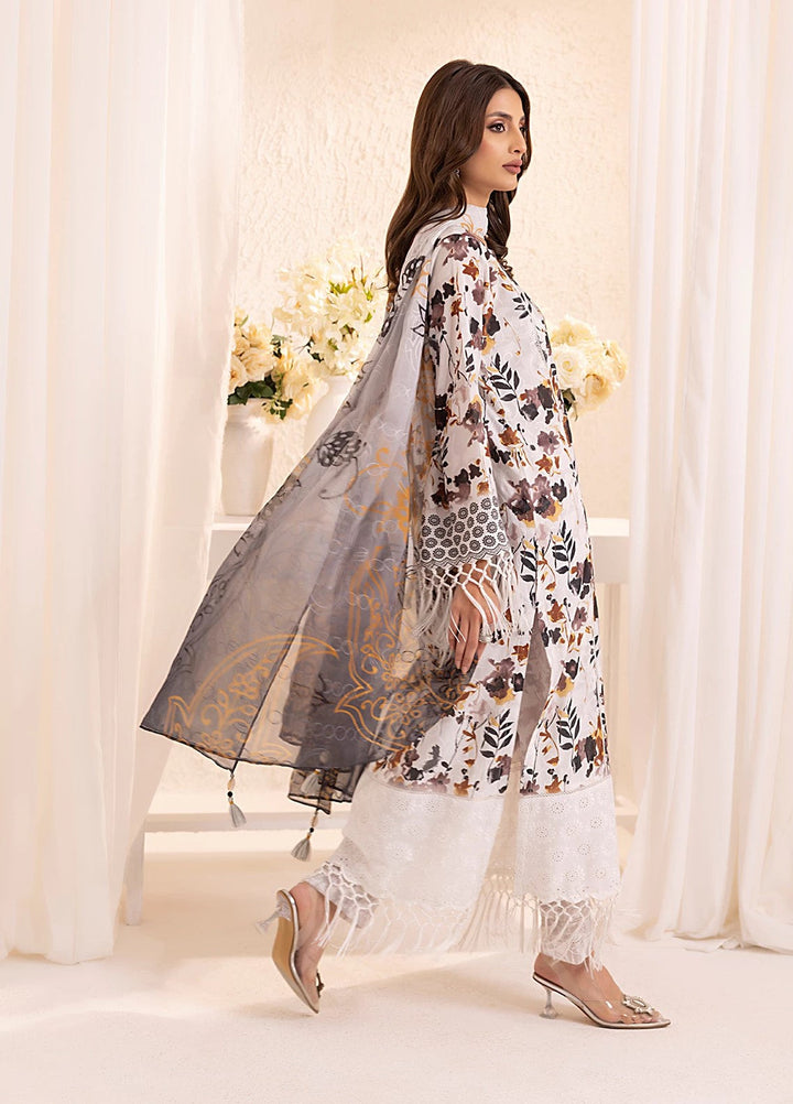 Salitex Embroidered Silk Lawn Suits Unstitched 3 Piece SUNS7PCK014UT - Summer Collection