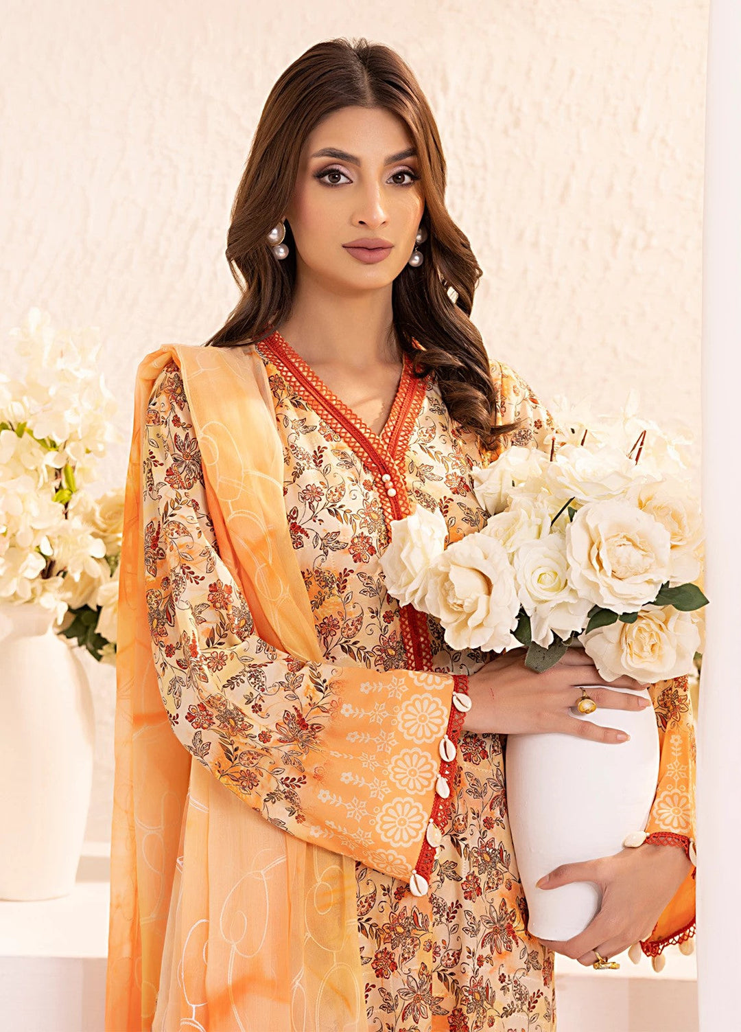 Salitex Embroidered Silk Lawn Suits Unstitched 3 Piece SUNS7PCK016UT - Summer Collection