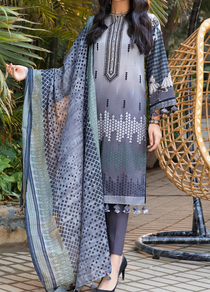 Salitex Embroidered Lawn Suits Unstitched 3 Piece ST21E 00715A - Summer Collection