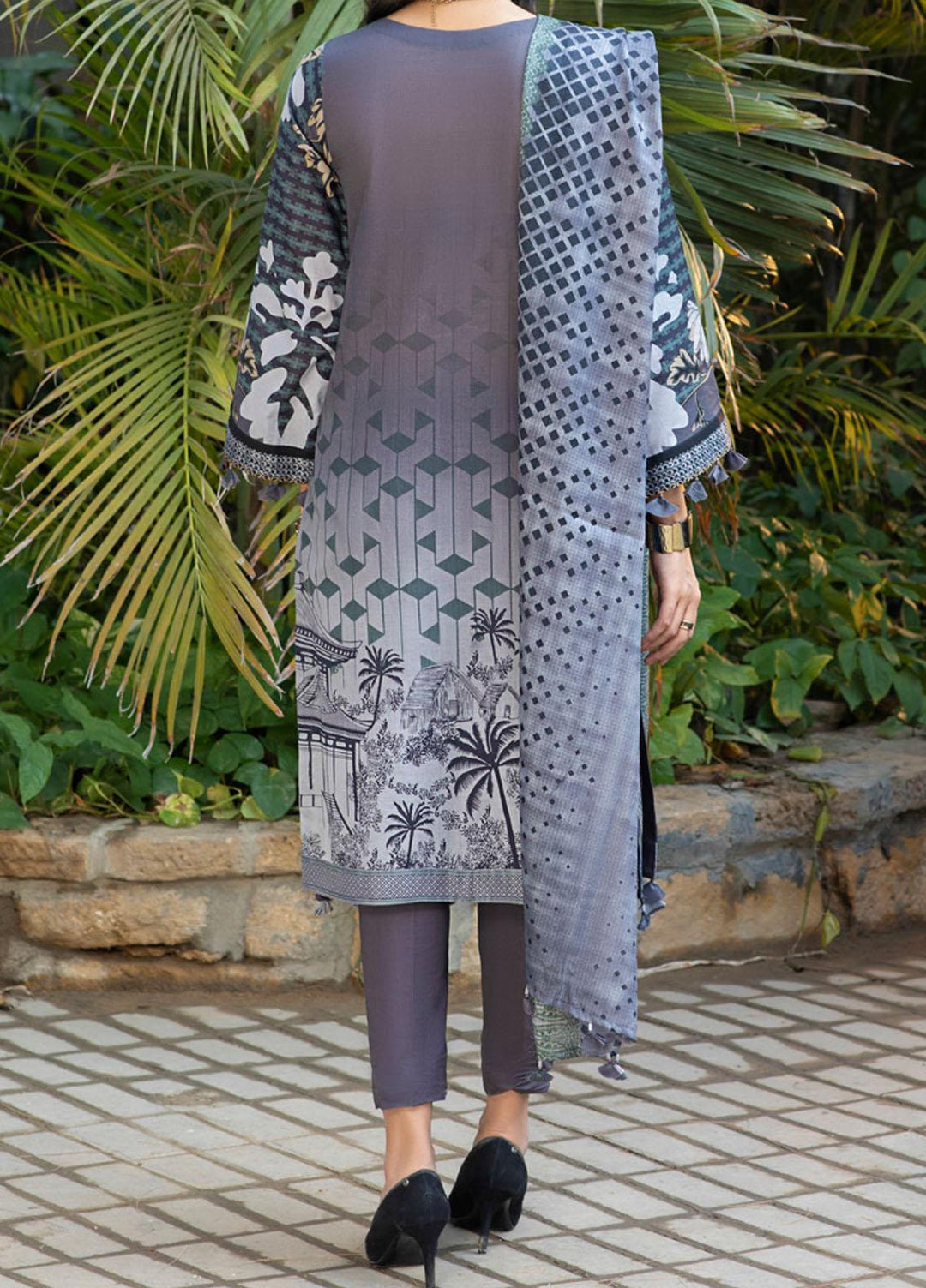 Salitex Embroidered Lawn Suits Unstitched 3 Piece ST21E 00715A - Summer Collection