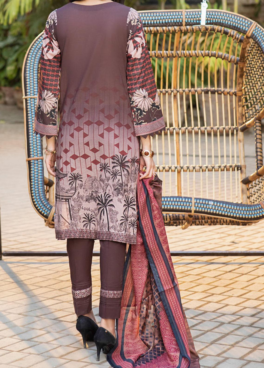 Salitex Embroidered Lawn Suits Unstitched 3 Piece ST21E 00715B - Summer Collection