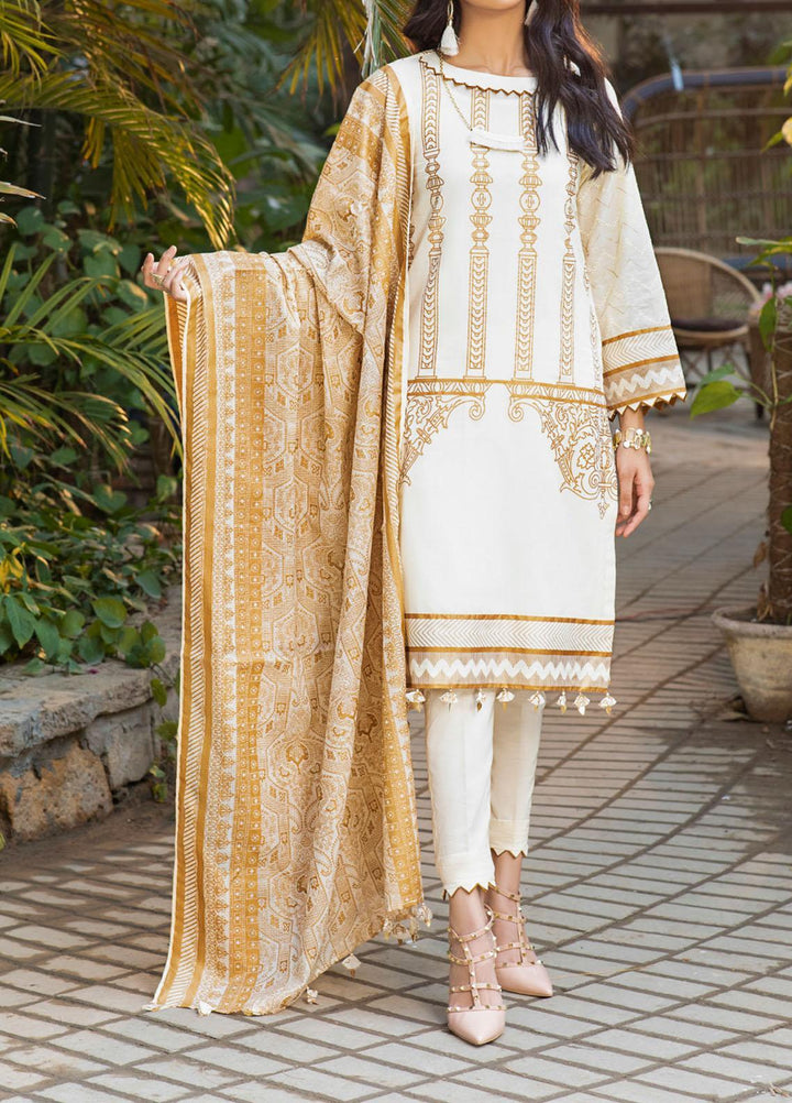 Salitex Embroidered Lawn Suits Unstitched 3 Piece ST21E 00716A - Summer Collection