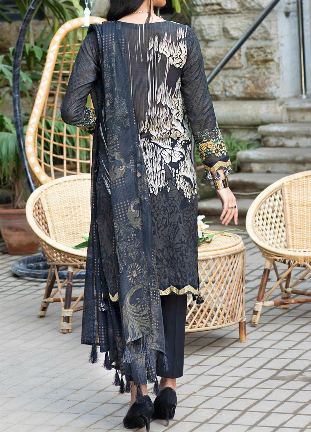 Salitex Embroidered Lawn Suits Unstitched 3 Piece ST21E 00717B - Summer Collection