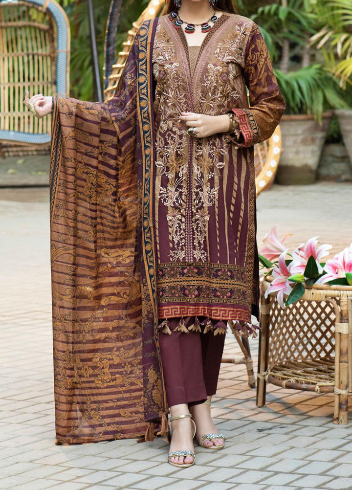 Salitex Embroidered Lawn Suits Unstitched 3 Piece ST21E 00719A - Summer Collection