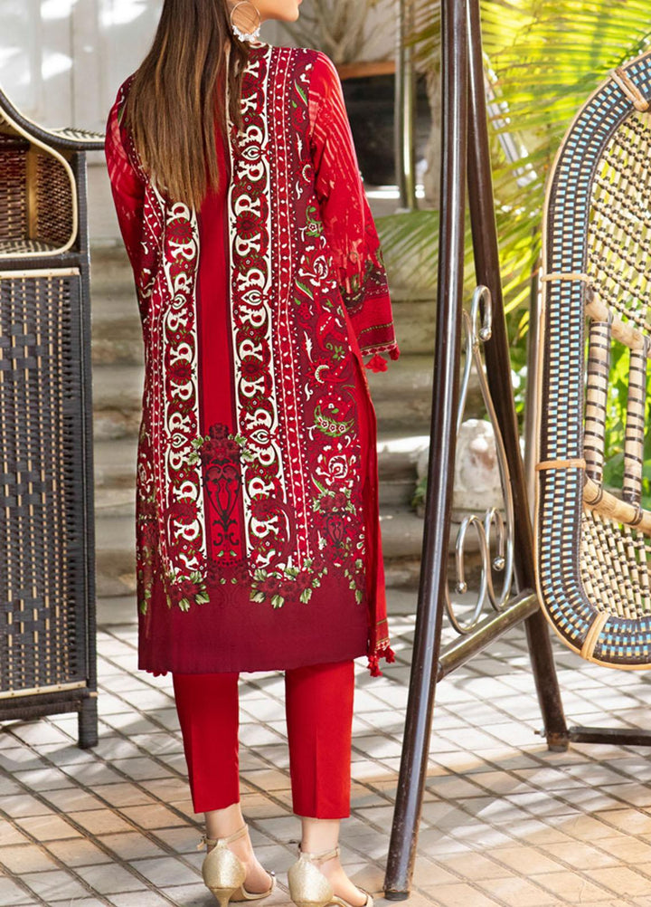 Salitex Embroidered Lawn Suits Unstitched 3 Piece ST21E 00720B - Summer Collection