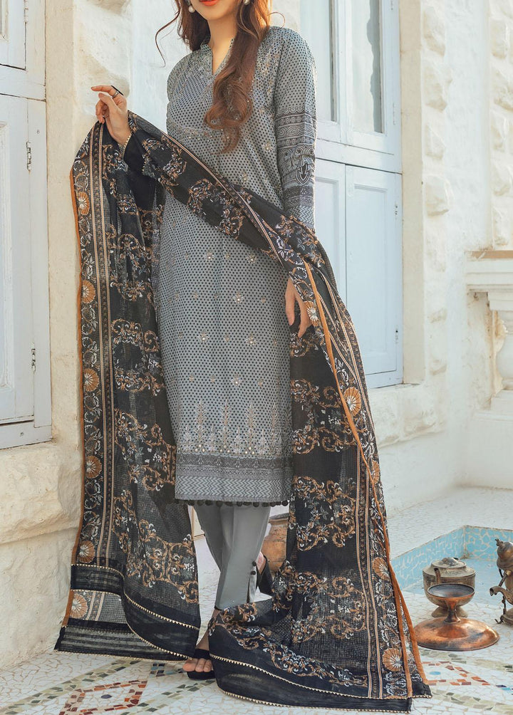 Estela By Salitex Embroidered Lawn Suits Unstitched 3 Piece ST22E WK-00984BUT - Summer Collection