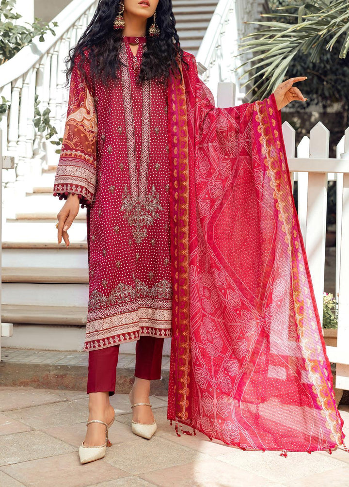 Estela By Salitex Embroidered Lawn Suits Unstitched 3 Piece ST22E WK-00986AUT - Summer Collection