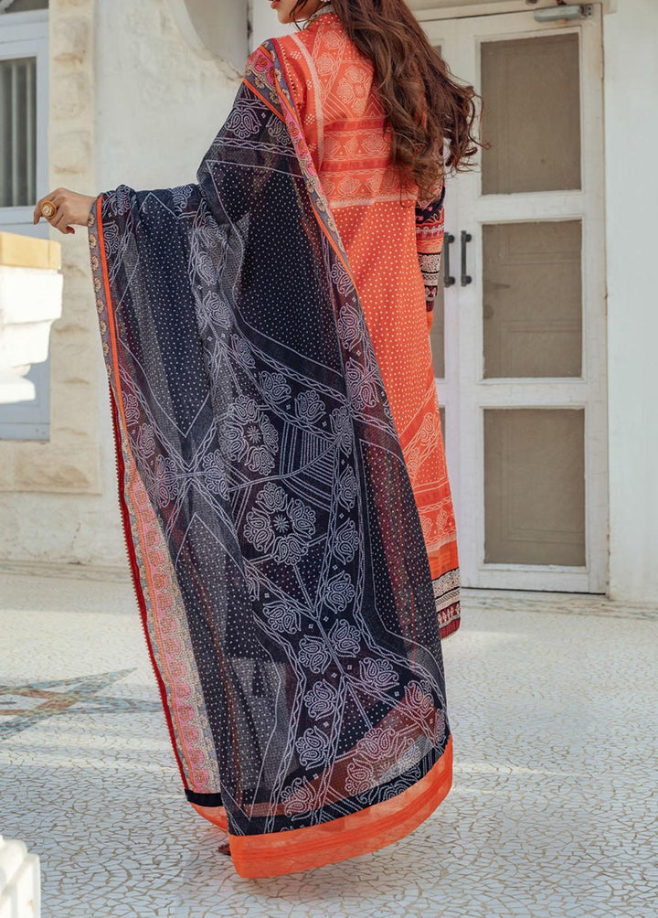 Estela By Salitex Embroidered Lawn Suits Unstitched 3 Piece ST22E WK-00986BUT - Summer Collection