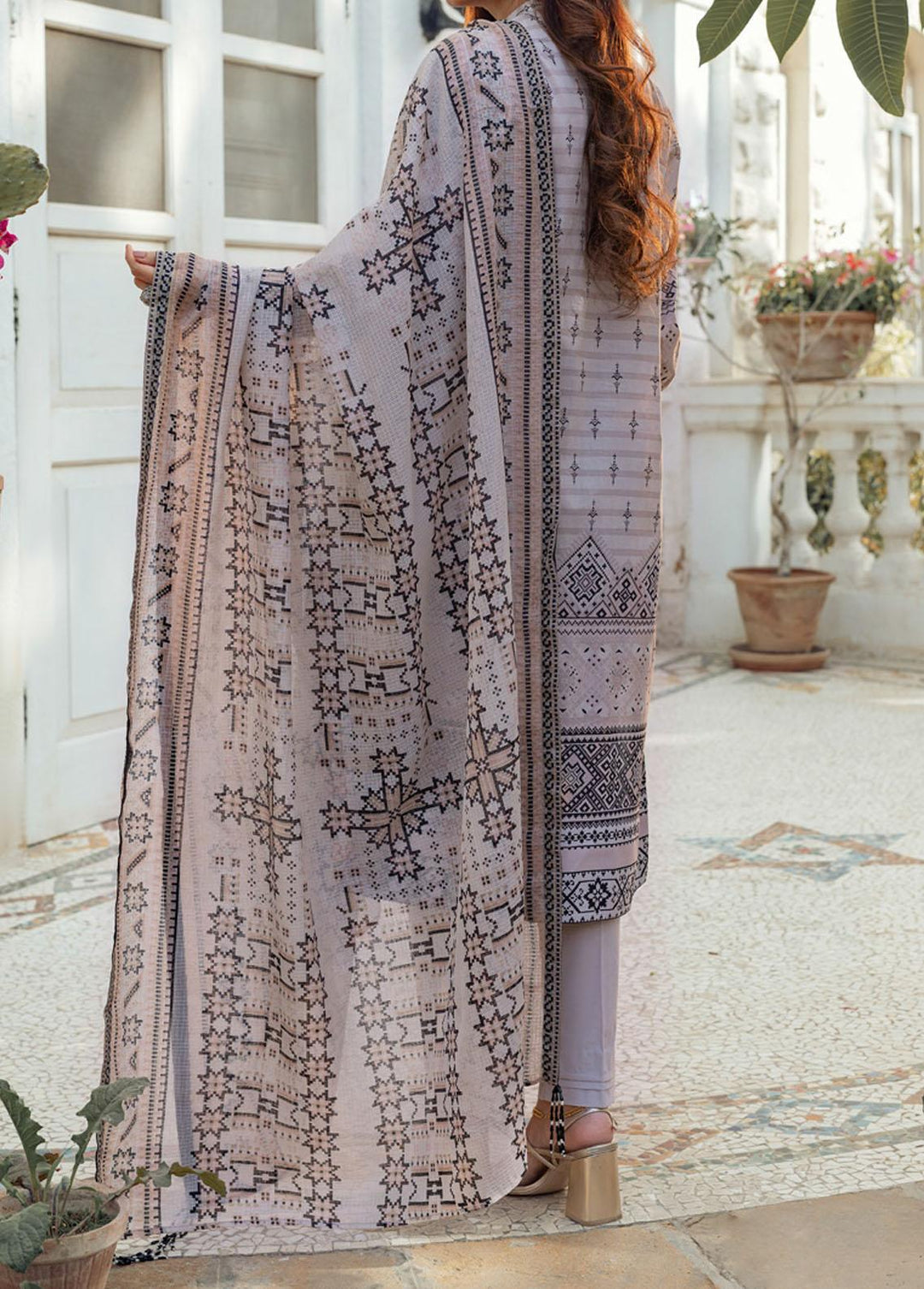 Estela By Salitex Embroidered Lawn Suits Unstitched 3 Piece ST22E WK-00987AUT - Summer Collection